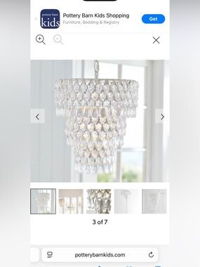 Pottery Barn Kids Ruby Chandelier